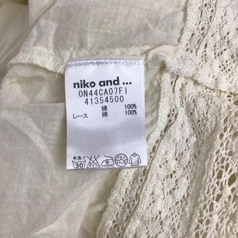 ニコアンド niko and... シャツ、ブラウス 七分袖 M  アイボリー / アイボリー /  レディース USED 古着 中古 10139929