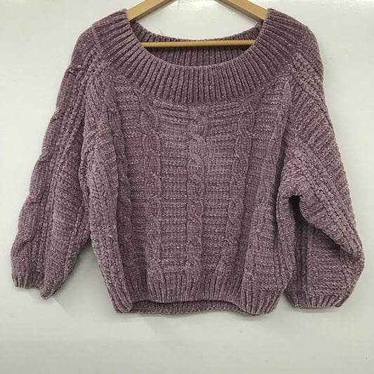 アルシーヴ archives ニット、セーター 長袖 M 無地 紫 / パープル /  レディース USED 古着 中古 10139944