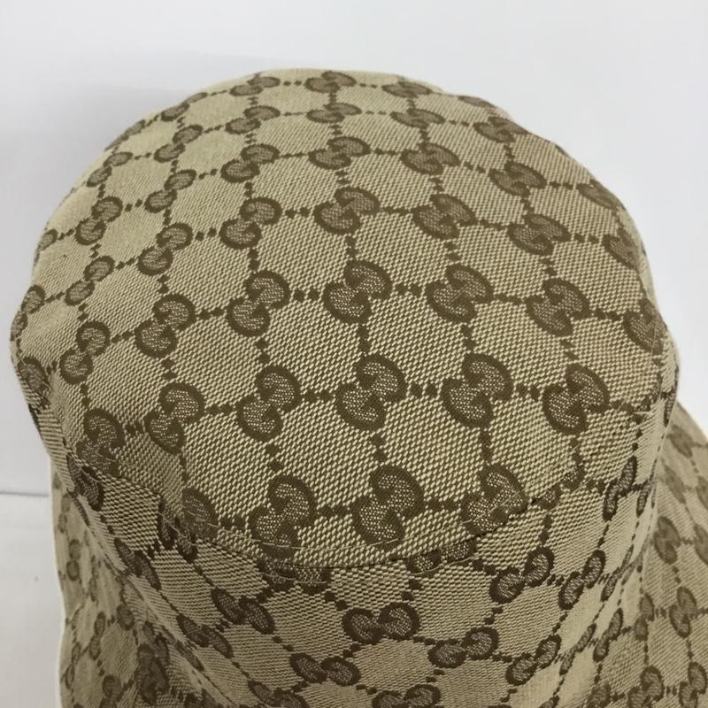 グッチ GUCCI 帽子 ハット 768481 GGキャンバス 総柄 ベージュ / ベージュ /  メンズ USED 古着 中古 10139983