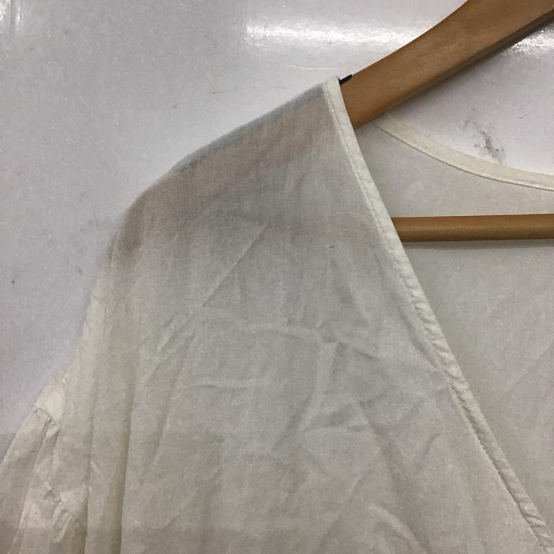 ローリーズファーム LOWRYS FARM シャツ、ブラウス 七分袖 FREE 無地 白 / ホワイト /  レディース USED 古着 中古 10139989