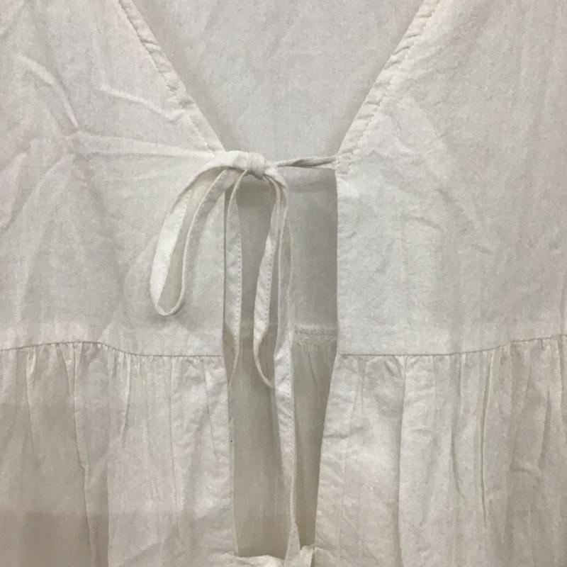 ローリーズファーム LOWRYS FARM シャツ、ブラウス 七分袖 FREE 無地 白 / ホワイト /  レディース USED 古着 中古 10139989