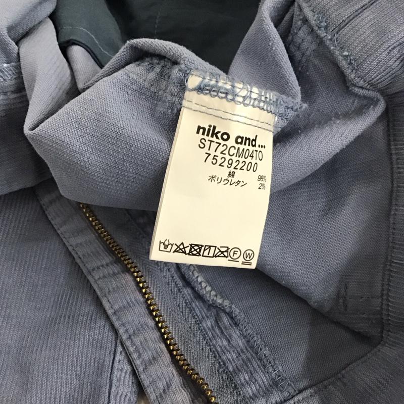 ニコアンド niko and... スカート ひざ丈スカート M 無地 水色 / ライトブルー /  レディース USED 古着 中古 10140008