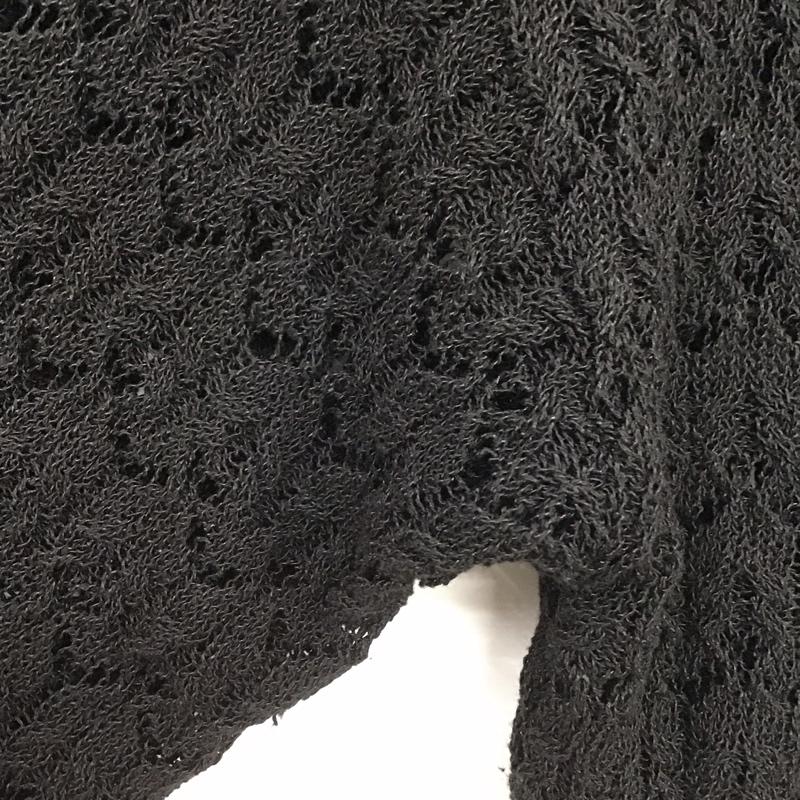 マウジー MOUSSY カーディガン 長袖 010DSW70-0620 SCALLOP SHORT CARDIGAN FREE 無地 黒 / ブラック /  レディース USED 古着 中古 10140019
