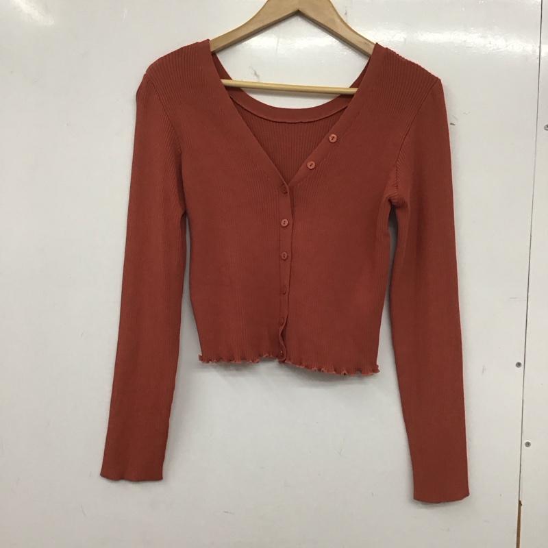 アルシーヴ archives カーディガン 長袖 M 無地 茶 / ブラウン /  レディース USED 古着 中古 10140021
