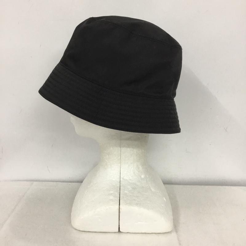 プラダ PRADA 帽子 ハット 1HC137 2DMI バケットハット ロゴ、文字 黒 / ブラック /  メンズ USED 古着 中古 10140032