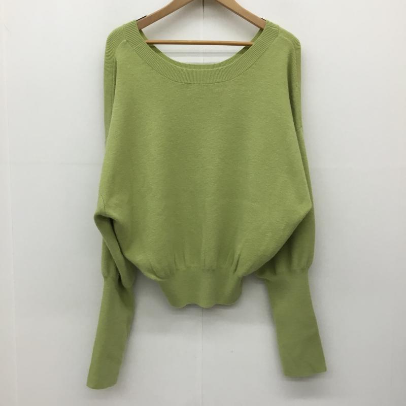 カスタネ Kastane ニット、セーター 長袖 FREE 無地 薄緑 / ライトグリーン /  レディース USED 古着 中古 10140079