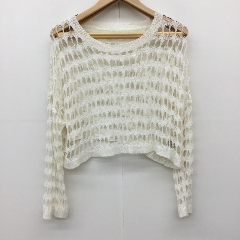 セレクトモカ select MOCA カットソー 長袖 FREE 無地 白 / ホワイト /  レディース USED 古着 中古 10140081