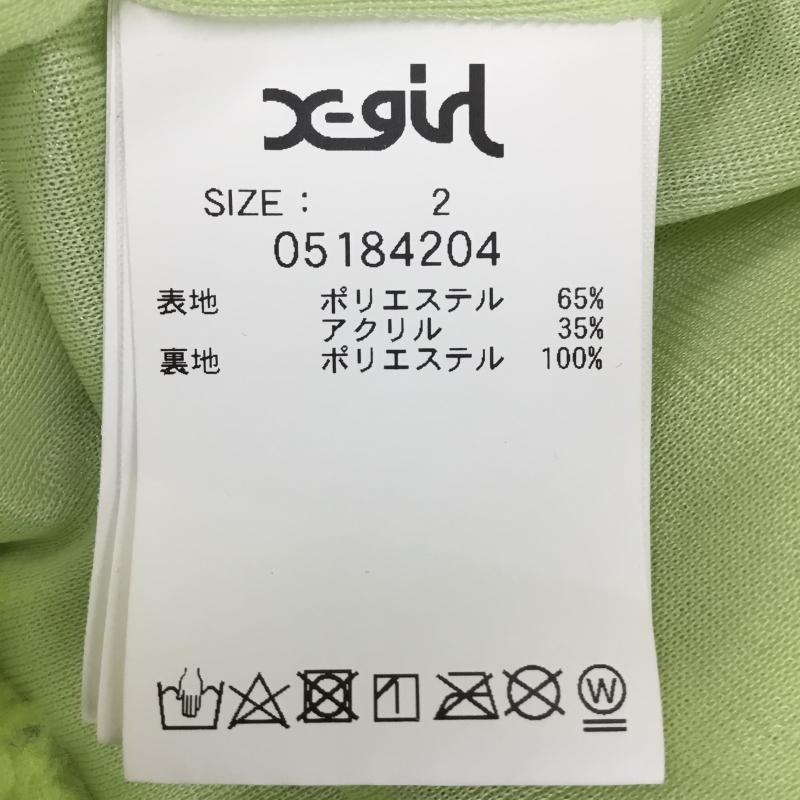 エックスガール X-girl ジャケット、上着 ジャケット、ブレザー ボアジャケット 2 無地 黄緑 / イエローグリーン /  レディース USED 古着 中古 10140082