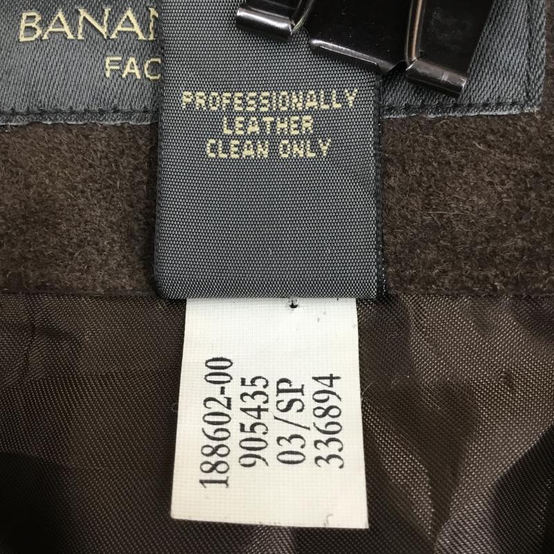 バナナリパブリック BANANA REPUBLIC ジャケット、上着 レザージャケット レザースウェードジャケット L 無地 茶 / ブラウン /  メンズ USED 古着 中古 10140091