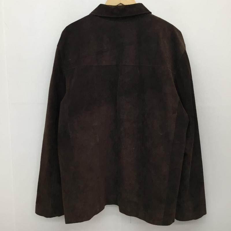 バナナリパブリック BANANA REPUBLIC ジャケット、上着 レザージャケット レザースウェードジャケット L 無地 茶 / ブラウン /  メンズ USED 古着 中古 10140091