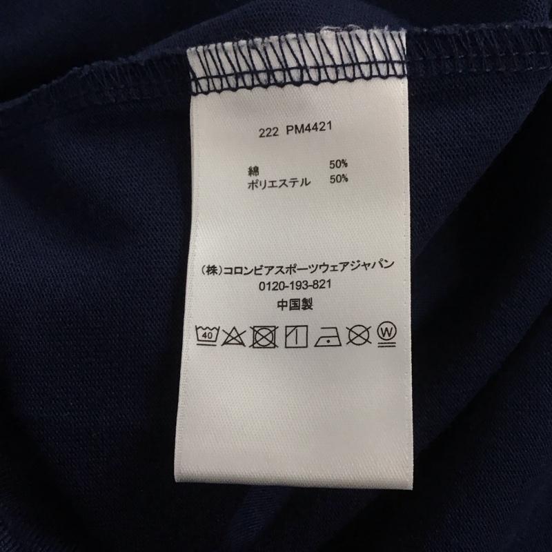 コロンビア Columbia Tシャツ 長袖 222 pm4421 長袖Tシャツ ロングスリーブTシャツ プリントTシャツ L ロゴ、文字 紺 / ネイビー /  メンズ USED 古着 中古 10140103