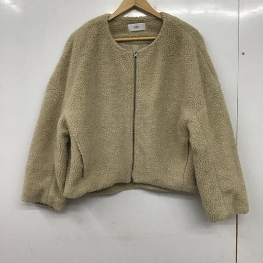 アズールバイマウジー AZUL BY MOUSSY ジャケット、上着 ジャンパー、ブルゾン 250BAJ30-082I BOAショートCT M 無地 ベージュ / ベージュ /  レディース USED 古着 中古 10140215