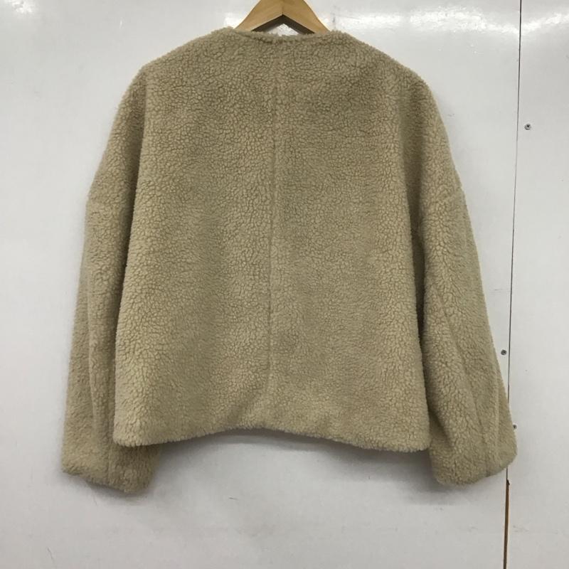 アズールバイマウジー AZUL BY MOUSSY ジャケット、上着 ジャンパー、ブルゾン 250BAJ30-082I BOAショートCT M 無地 ベージュ / ベージュ /  レディース USED 古着 中古 10140215