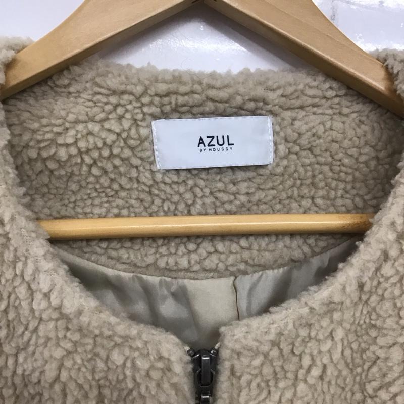 アズールバイマウジー AZUL BY MOUSSY ジャケット、上着 ジャンパー、ブルゾン 250BAJ30-082I BOAショートCT M 無地 ベージュ / ベージュ /  レディース USED 古着 中古 10140215