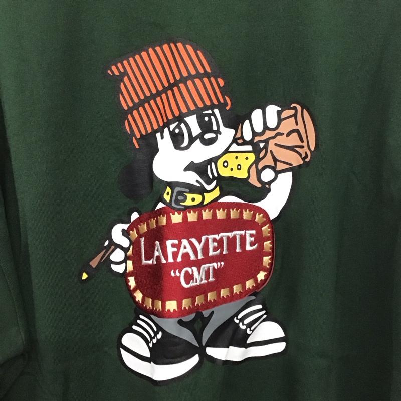ラファイエット Lafayette Tシャツ 半袖 CM1156 centimeter クルーネック バックプリント XL ロゴ、文字 緑 / グリーン /  メンズ USED 古着 中古 10140239