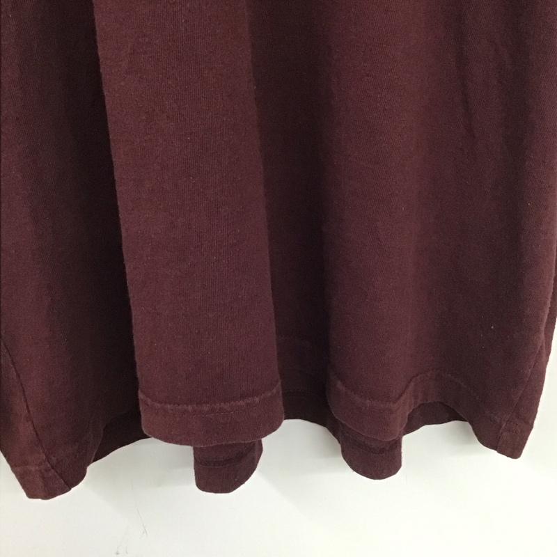 カーハート Carhartt Tシャツ 半袖 LOOSE FIT クルーネック 胸ポケット K87-PRT M ロゴ、文字 えんじ / ワインレッド /  メンズ USED 古着 中古 10140244