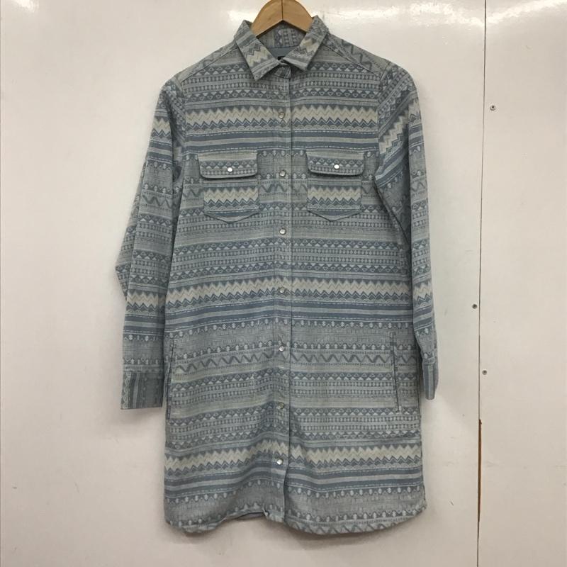 ゴースローキャラバン go slow caravan ワンピース ミニスカート 1 総柄 水色 / ライトブルー /  レディース USED 古着 中古 10140253