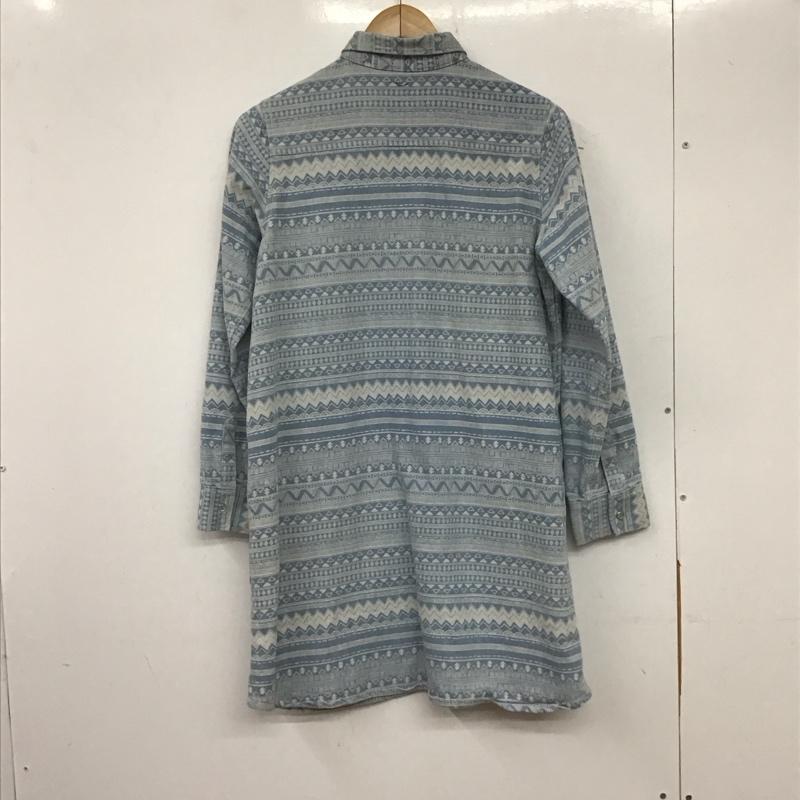 ゴースローキャラバン go slow caravan ワンピース ミニスカート 1 総柄 水色 / ライトブルー /  レディース USED 古着 中古 10140253