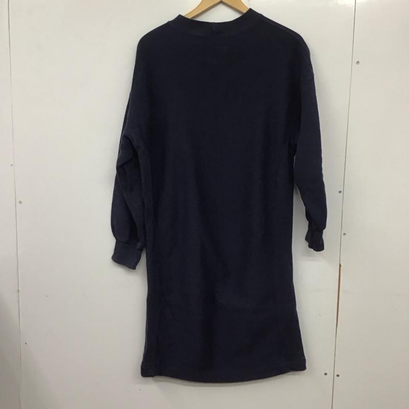 ミルクフェド MILKFED. ワンピース ロングスカート チャンピオン M 無地 紺 / ネイビー /  レディース USED 古着 中古 10140254