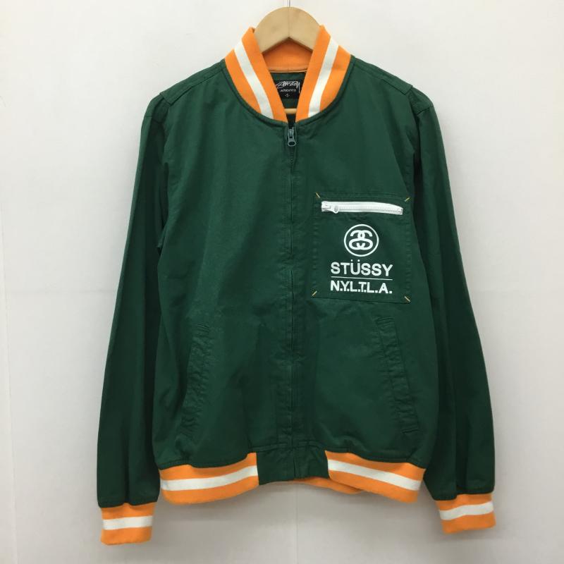 ステューシー STUSSY ジャケット、上着 ジャンパー、ブルゾン S ロゴ、文字 緑 / グリーン /  メンズ USED 古着 中古 10140259