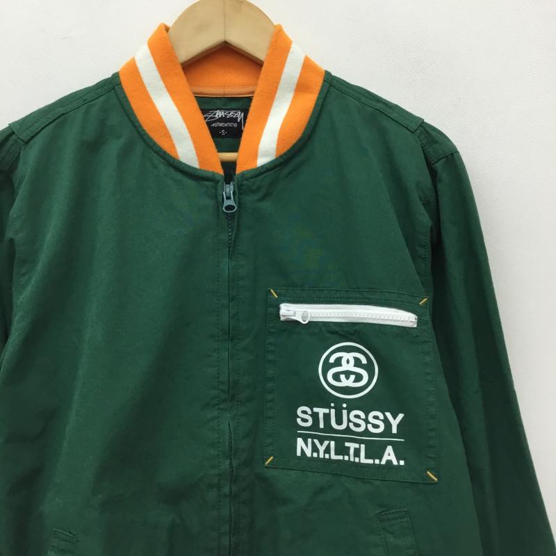 ステューシー STUSSY ジャケット、上着 ジャンパー、ブルゾン S ロゴ、文字 緑 / グリーン /  メンズ USED 古着 中古 10140259