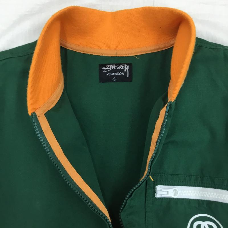 ステューシー STUSSY ジャケット、上着 ジャンパー、ブルゾン S ロゴ、文字 緑 / グリーン /  メンズ USED 古着 中古 10140259