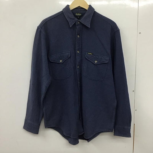 オシュコシュ OSHKOSH シャツ、ブラウス 長袖 長袖シャツ 無地シャツ カラーシャツ L ロゴ、文字 青 / ブルー /  メンズ USED 古着 中古 10140264
