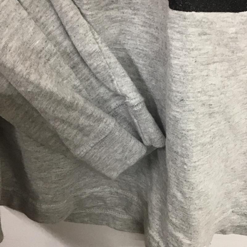 ヘッドグーニー HEADGOONIE カットソー 長袖 長袖カットソー プリントカットソー クルーネック XL プリント 灰 / グレー /  メンズ USED 古着 中古 10140271