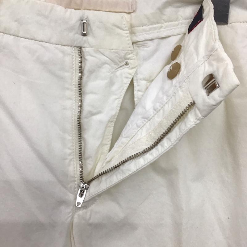 ジジ GIGI パンツ スラックス スリムパンツ スラックスパンツ センタータックパンツ 46インチ 無地 白 / ホワイト /  メンズ USED 古着 中古 10140278