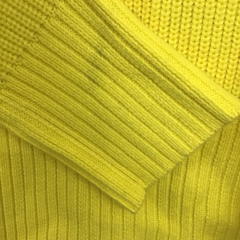 ザラ ZARA ニット、セーター 長袖 M 無地 黄 / イエロー /  レディース USED 古着 中古 10140288