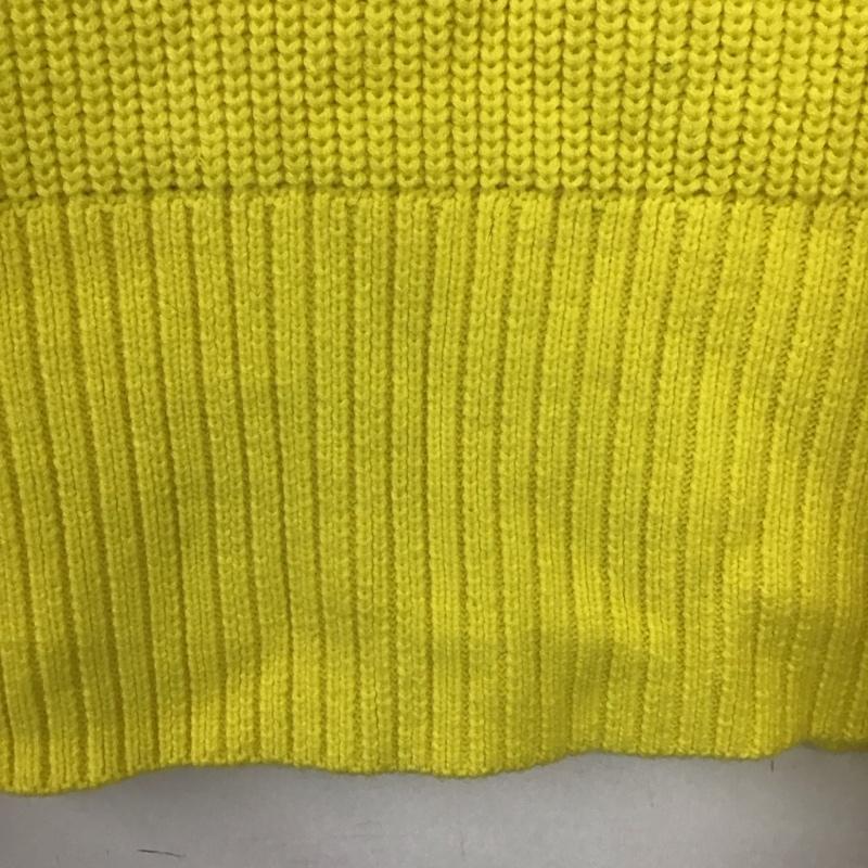 ザラ ZARA ニット、セーター 長袖 M 無地 黄 / イエロー /  レディース USED 古着 中古 10140288