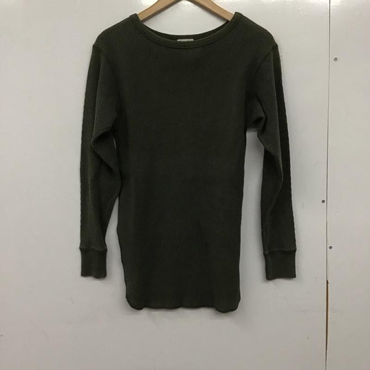 スティーブンアラン Steven Alan カットソー 長袖 長袖カットソー 無地カットソー クルーネック 無地 カーキ / カーキ /  メンズ USED 古着 中古 10140299