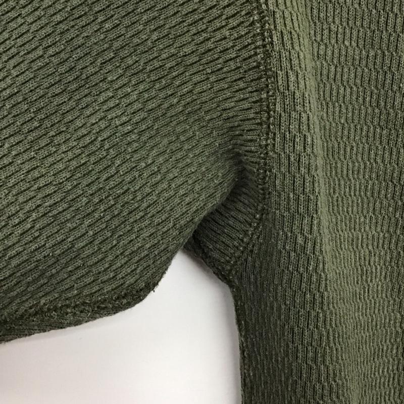 スティーブンアラン Steven Alan カットソー 長袖 長袖カットソー 無地カットソー クルーネック 無地 カーキ / カーキ /  メンズ USED 古着 中古 10140299