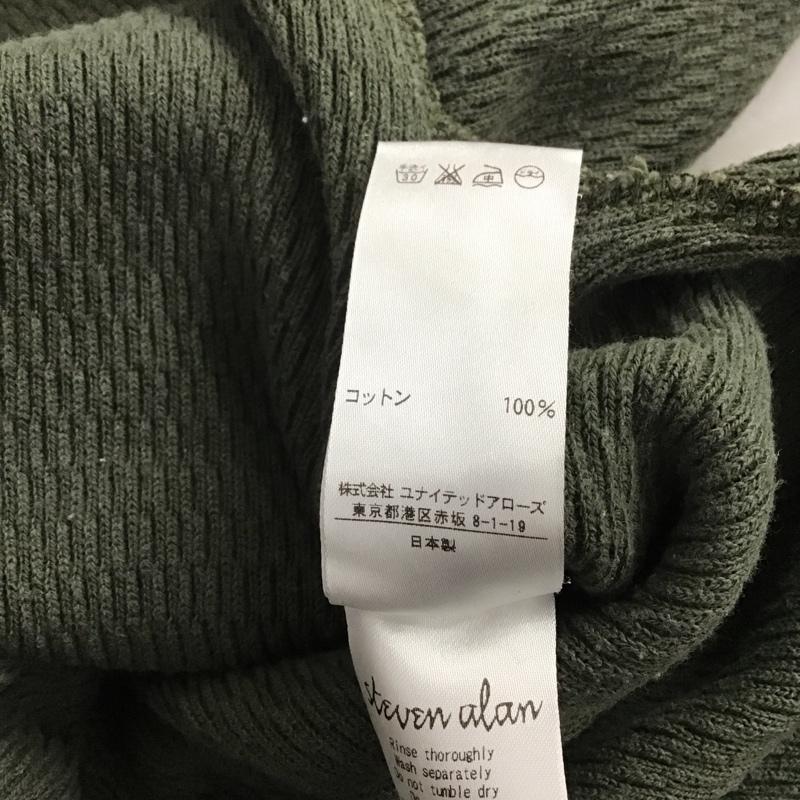 スティーブンアラン Steven Alan カットソー 長袖 長袖カットソー 無地カットソー クルーネック 無地 カーキ / カーキ /  メンズ USED 古着 中古 10140299