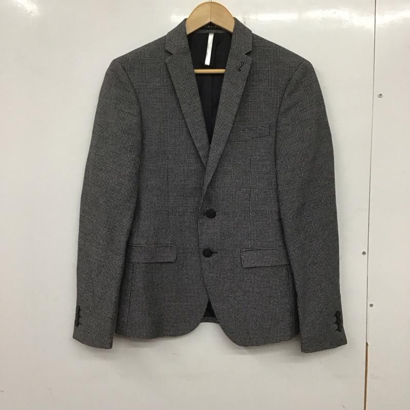 ザラ ZARA ジャケット、上着 ジャケット、ブレザー カジュアルジャケット アウター カラージャケット チェック 白 / ホワイト / X 黒 / ブラック /  メンズ USED 古着 中古 10140301