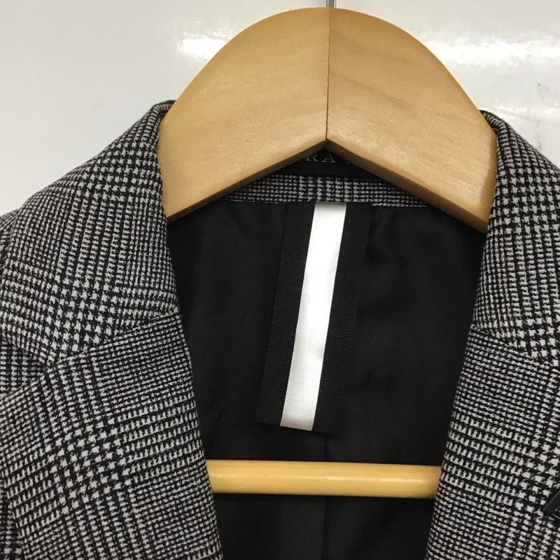ザラ ZARA ジャケット、上着 ジャケット、ブレザー カジュアルジャケット アウター カラージャケット チェック 白 / ホワイト / X 黒 / ブラック /  メンズ USED 古着 中古 10140301