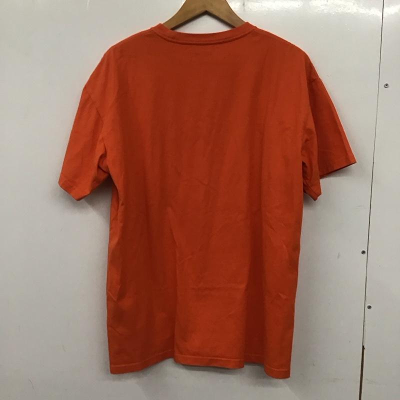 カーハート Carhartt Tシャツ 半袖 半袖カットソー プリントTシャツ クルーネックカットソー M ロゴ、文字 橙 / オレンジ /  メンズ USED 古着 中古 10140313