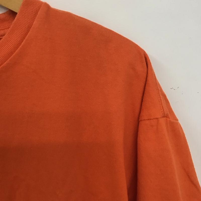 カーハート Carhartt Tシャツ 半袖 半袖カットソー プリントTシャツ クルーネックカットソー M ロゴ、文字 橙 / オレンジ /  メンズ USED 古着 中古 10140313