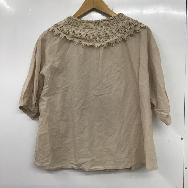 サマンサモスモス Samansa Mos2 シャツ、ブラウス 半袖 FREE 無地 ベージュ / ベージュ /  レディース USED 古着 中古 10140337