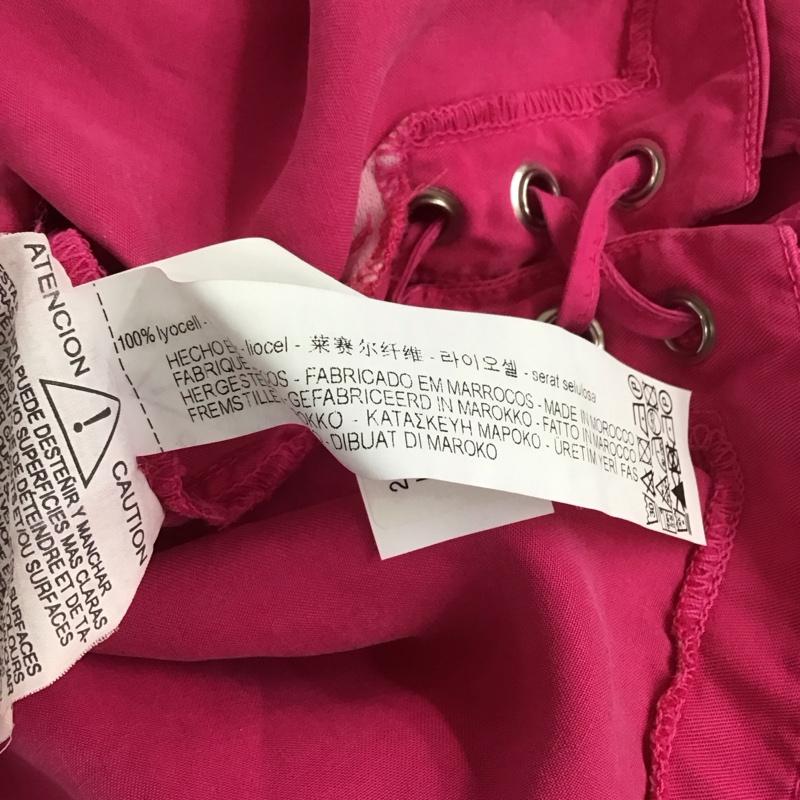 ザラ ZARA カットソー 半袖 S 無地 桃 / ピンク /  レディース USED 古着 中古 10140340