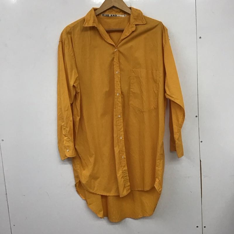 ニコアンド niko and... シャツ、ブラウス 長袖 M 無地 橙 / オレンジ /  レディース USED 古着 中古 10140341