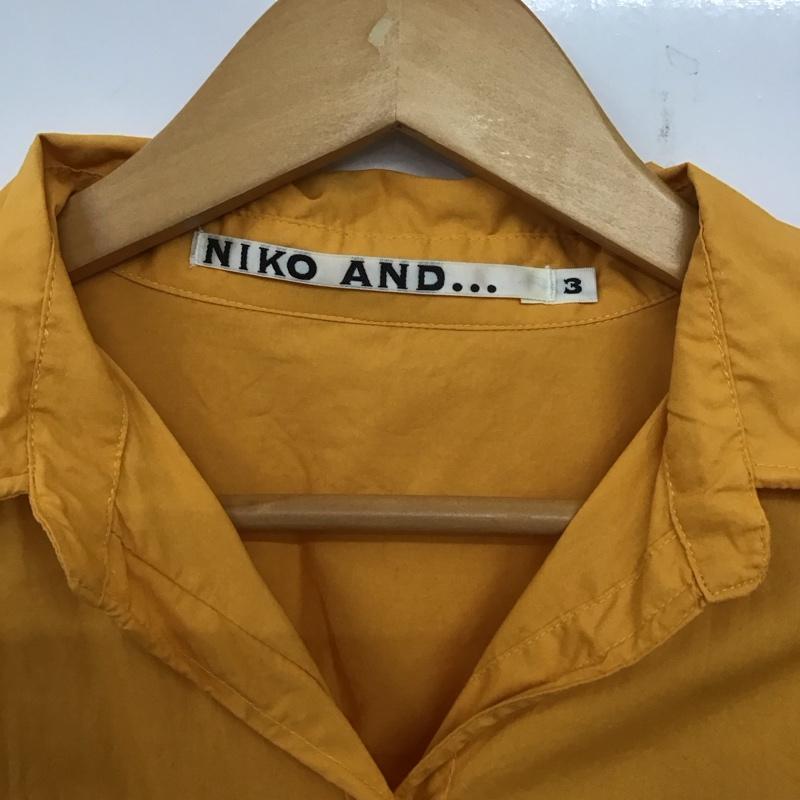 ニコアンド niko and... シャツ、ブラウス 長袖 M 無地 橙 / オレンジ /  レディース USED 古着 中古 10140341