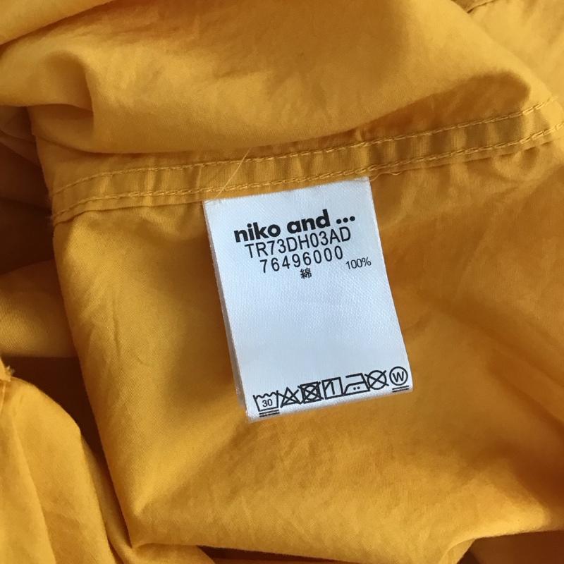 ニコアンド niko and... シャツ、ブラウス 長袖 M 無地 橙 / オレンジ /  レディース USED 古着 中古 10140341