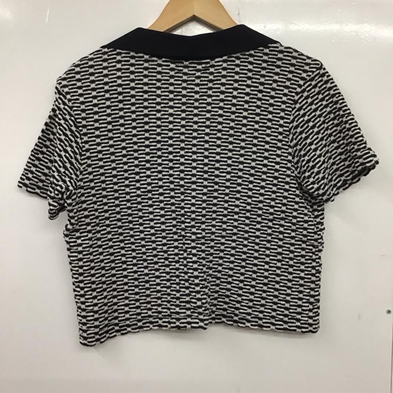 ザラ ZARA カットソー 半袖 S  白 / ホワイト / X 紺 / ネイビー /  レディース USED 古着 中古 10140361