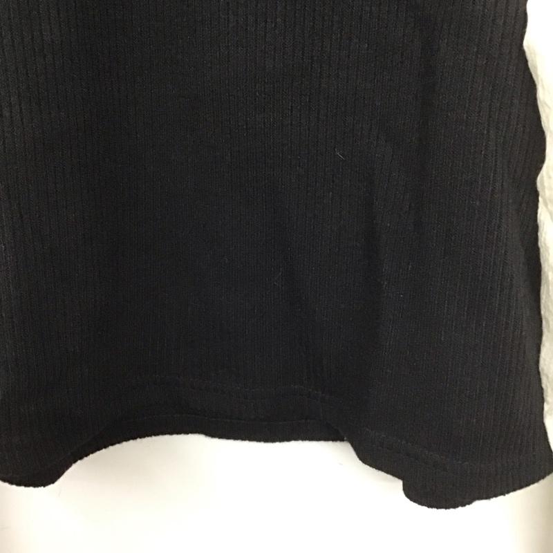 アルシーヴ archives カットソー 長袖 無地 白 / ホワイト / X 黒 / ブラック /  レディース USED 古着 中古 10140390