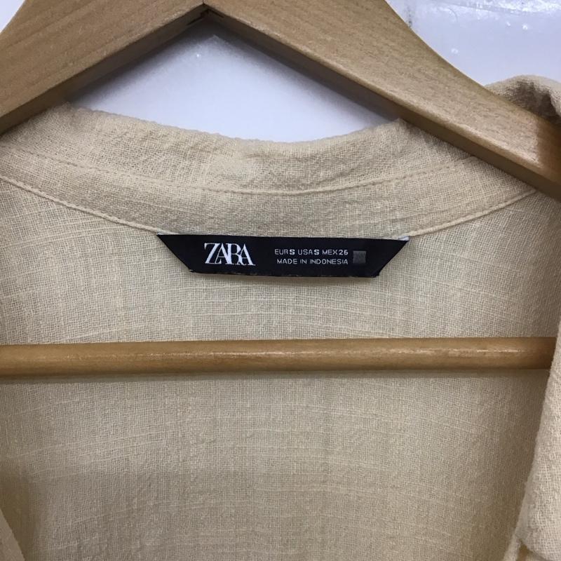 ザラ ZARA カットソー 半袖 S 無地 ベージュ / ベージュ /  レディース USED 古着 中古 10140394