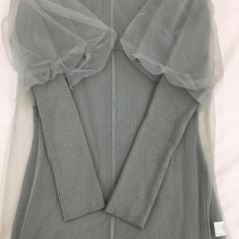 グリーンレーベルリラクシング green label relaxing ワンピース ロングスカート 3626-676-3145 FREE 無地 緑 / グリーン /  レディース USED 古着 中古 10140453