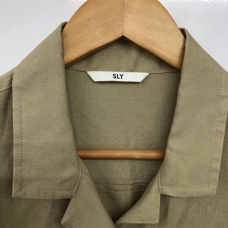 スライ SLY ジャケット、上着 ジャケット、ブレザー 030BSY30-3220 リネン混のカラージャケット FREE 無地 ベージュ / ベージュ /  レディース USED 古着 中古 10140475