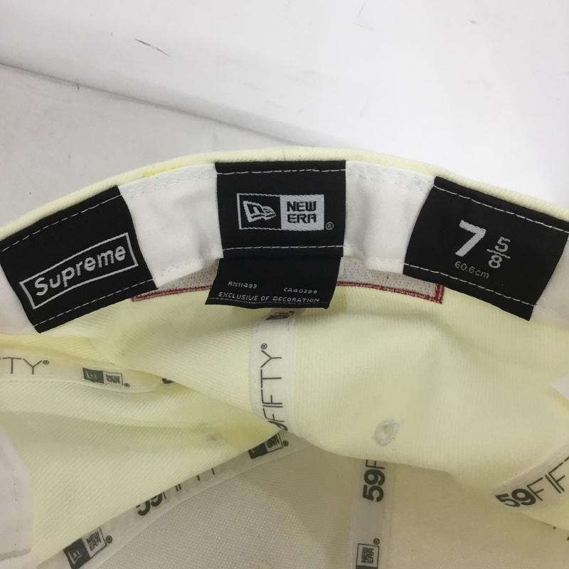 シュプリーム Supreme 帽子 キャップ NEW ERA 60.6cm Reverse Box Logo 21SS ロゴ、文字 オフホワイト / オフホワイト /  メンズ USED 古着 中古 10140484