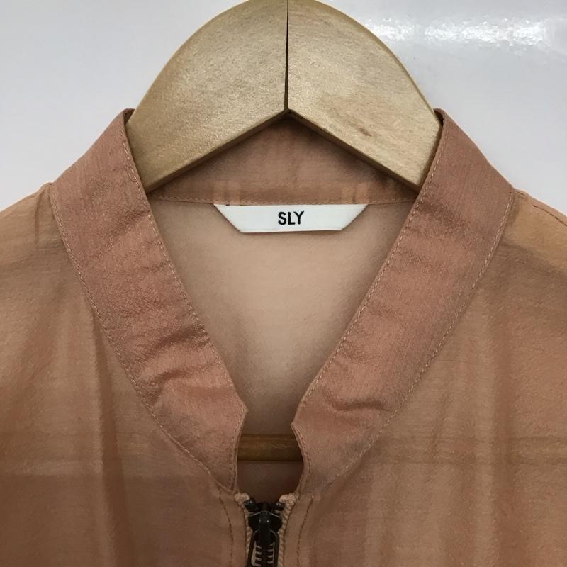 スライ SLY ジャケット、上着 ジャンパー、ブルゾン 030BSK30-7100 シアーショートブルゾン ピンク FREE 無地 桃 / ピンク /  レディース USED 古着 中古 10140538